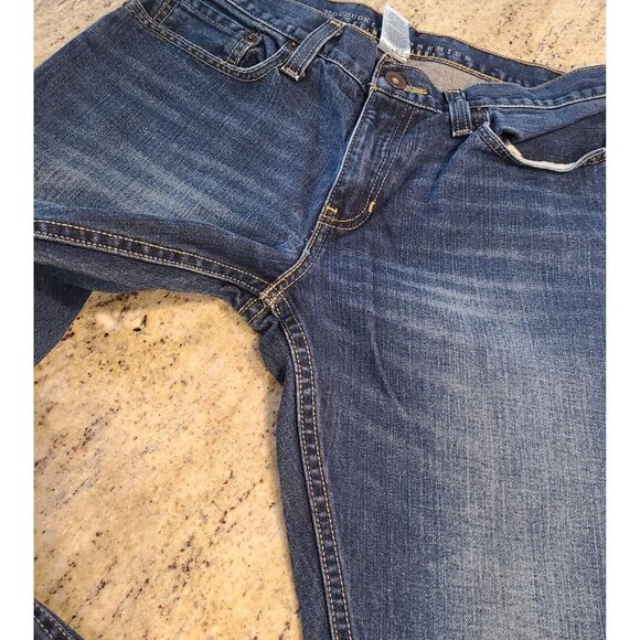 Roebuck & Co. Slim Straight Jeans 30x30 Light Distress - Picture 8 of 14